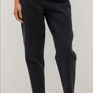 Mango high waisted slouchy ankle cropped jeans